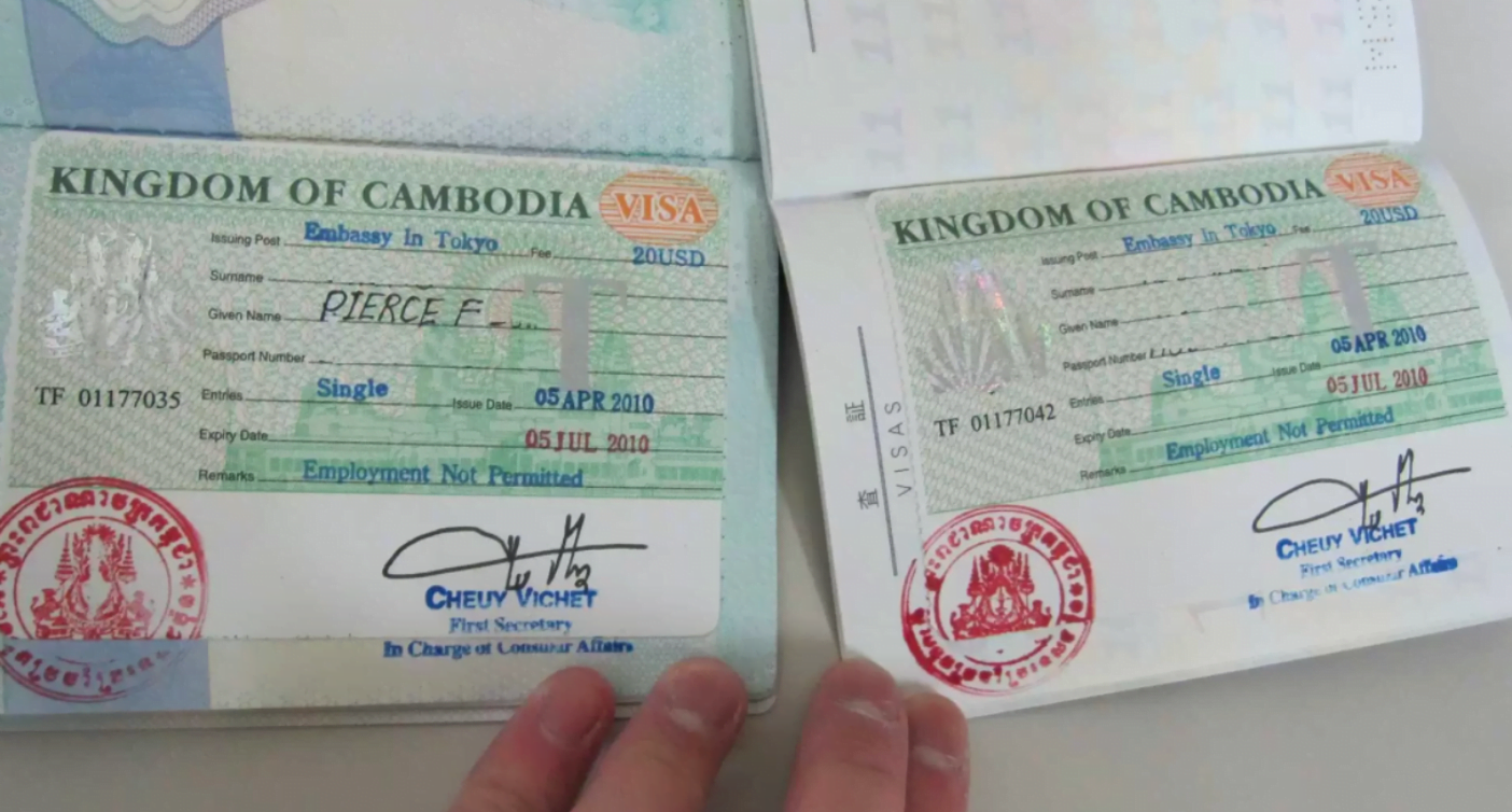 Visado a Camboya